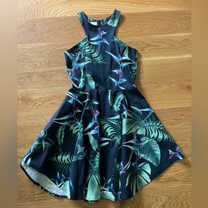 Floral Pinch Waist Dress